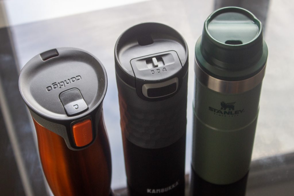 Travel Mug Lids - Kambukka Etna, Contigo West Loop, Stanley Trigger-Action